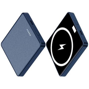 E30 10000mAh 15W Wireless Charging PD + QC 20W Magnetic-Absorbed Power Bank Externes Akku-Pack Handy-Ladegerät - Blau