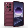 Oppo Find X7 Rugged Serie TPU Hülle - Weinrot
