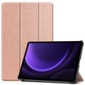 Tri-Fold Serie Samsung Galaxy Tab S9 FE Smart Folio Hülle - Roségold