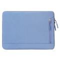 Wasserabweisende, elegante Oxford-Laptoptasche mit Seitentasche - 15.6" - Blau