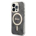 iPhone 15 Pro Guess IML 4G Tasche - MagSafe-kompatibel - Schwarz