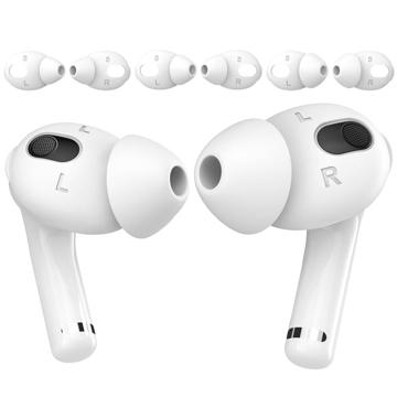 AhaStyle AhaStyle PT66-3 AirPods 3 Silikonkappen - 3 Paare - Weiß