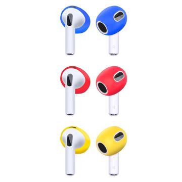 AirPods AirPods 3 Silikon-Ohrenschützer - 3 Paare - Blau / Rot / Gelb