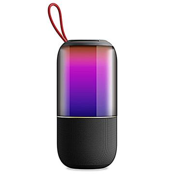 BT2675 BT2675 Tragbarer, wasserdichter Bluetooth-Lautsprecher mit RGB-Licht - Schwarz