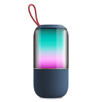 BT2675 BT2675 Tragbarer, wasserdichter Bluetooth-Lautsprecher mit RGB-Licht - blau