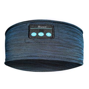 Bluetooth-Stirnband Bluetooth-Stirnband Drahtlose Musik Schlafen Kopfhörer Schlaf Ohrhörer HD-Stereo-Lautsprecher für Schlafen, Training, Joggen, Yoga - Blau