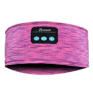 Bluetooth Bluetooth Stirnband Wireless Musik Schlafen Kopfhörer Schlaf Ohrhörer HD Stereo Lautsprecher für Schlafen, Training, Joggen, Yoga - Rose