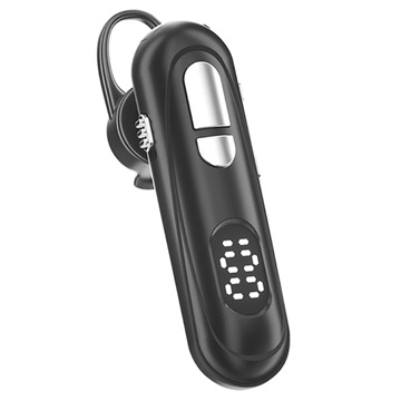 Bluetooth Bluetooth Headset mit Mikrofon und LCD-Display - Schwarz