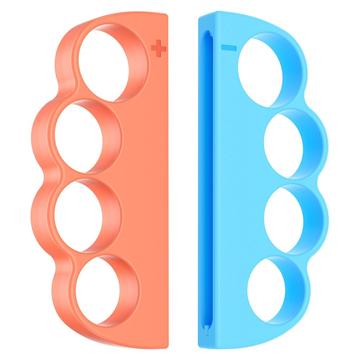 Nintendo Box-Handgelenkauflagen für 2 Nintendo Switch Joy-Con-Controller – 2 Stück – Orange/Blau