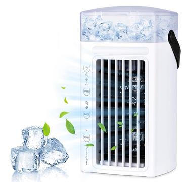 CF-002T CF-002T Tragbarer Tisch-Luftkühler - USB, Touch-Bedienung, 480-ml-Wassertank - Weiß