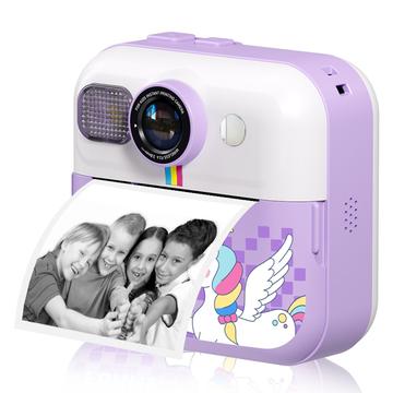 CP02 CP02 HD-Digitalkamera für Kinder mit Thermodrucker und 32G TF-Karte - lila