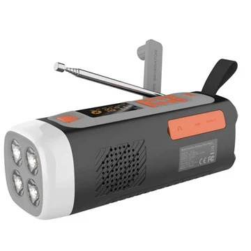 Camping-Handkurbel-Solarradio/Bluetooth-Lautsprecher Camping-Handkurbel-Solarradio/Bluetooth-Lautsprecher LR-7A - 4500mAh, AM/FM/SW