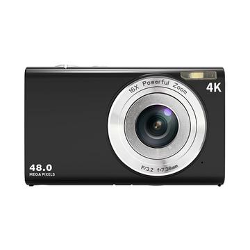 DC402-AF DC402-AF 4K Kids 48MP Digitalkamera Autofokus 16X Digitalzoom Vlogging Kamera für Jugendliche - Schwarz