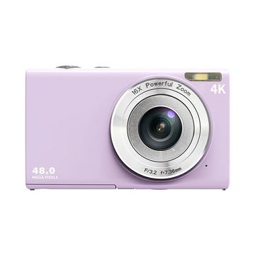 DC402-AF DC402-AF 4K Kinder 48MP Digitalkamera Autofokus 16X Digitalzoom Vlogging Kamera für Jugendliche - Helllila