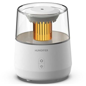 DP-160 DP-160 Ultraschall-Luftbefeuchter mit Regentropfen-Effekt / Diffusor für ätherische Öle - 320ml - Weiß