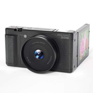 FC003W FC003W Digitalkamera mit Flip-Screen, 5K-Videoaufnahme - Schwarz