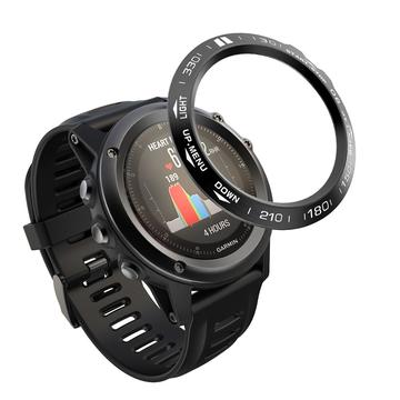 Garmin Garmin Fenix 3/3 HR Uhr Lünette Edelstahl Abdeckung - Schwarz
