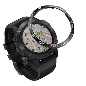 Garmin Garmin Fenix 6/6 Pro Uhr Lünette Edelstahl Abdeckung - Schwarz