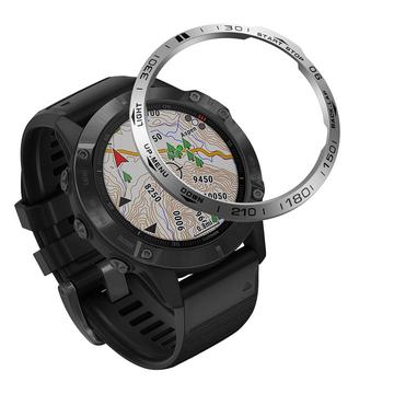 Garmin Garmin Fenix 6/6 Pro Uhr Lünette Edelstahl Abdeckung - Silber