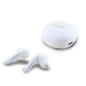 Guess Guess Glossy Classic Logo True Wireless Kopfhörer - Weiß