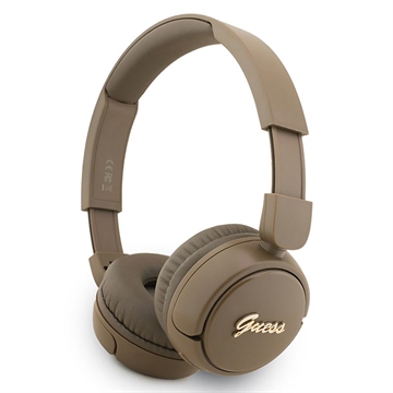 Braun Guess Metall Logo Script Bluetooth 5.3 On-Ear-Kopfhörer - Braun
