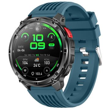 HT33 HT33 Gesundheitsüberwachung Bluetooth Smartwatch mit dänischer Sprache - 1.7 IPS Display - Blau