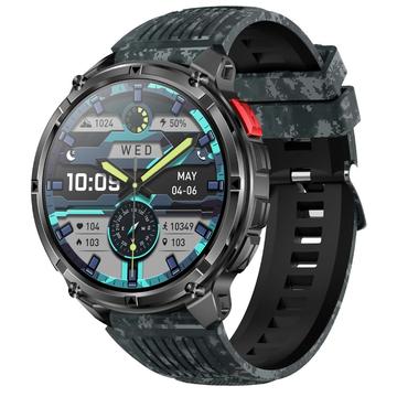 HT33 HT33 Gesundheitsüberwachung Bluetooth Smartwatch mit dänischer Sprache - 1.7 IPS Display - Camouflage