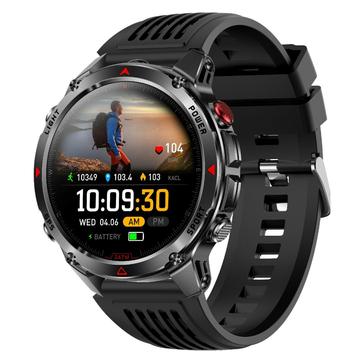 HT37 HT37 Fitness-Smartwatch mit Herzfrequenz-/Blutdruckmesser - Schwarz
