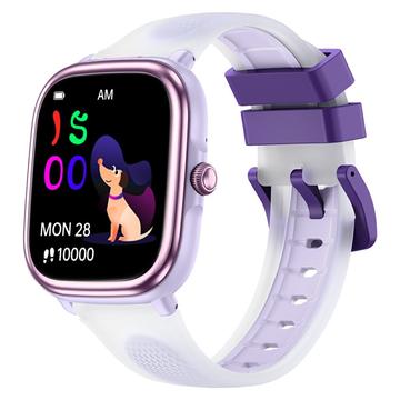 HT40 HT40 Kinder-Smartwatch mit Herzfrequenz- und Schlafüberwachung - IP68 - Lila