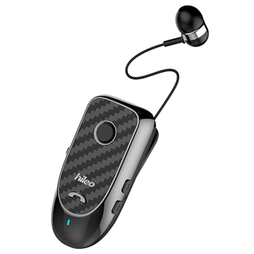 Hileo Hileo Hi60 Bluetooth-Headset mit einziehbarem Ohrhörer - Schwarz