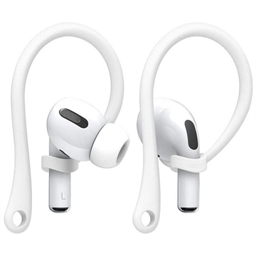 Imak Imak Anti-verloren AirPods Pro / AirPods Pro 2 TPU Ohrhaken - Weiß