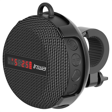 Inwa Inwa Bluetooth Lautsprecher mit Geschwindigkeitsanzeige für Fahrräder - Schwarz