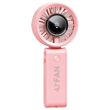 JF133 JF133 Tragbarer, handlicher, zusammenklappbarer Ventilator - 3600mAh - Rosa