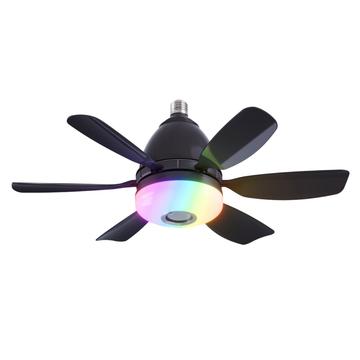 LEC017R LEC017R 3-stufiger dimmbarer RGB-Deckenventilator mit Bluetooth-Lautsprecher - Schwarz