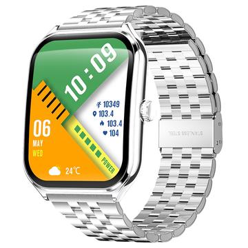 MT61 MT61 Ultradünne Smartwatch mit AMOLED-Display - Silber