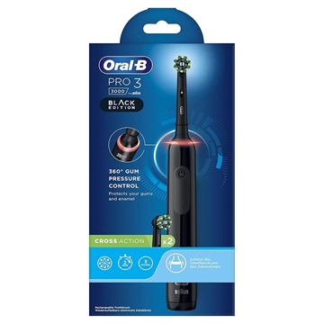 Oral-B Oral-B Pro 3 3000 Cross Action Elektrische Zahnbürste - Schwarz