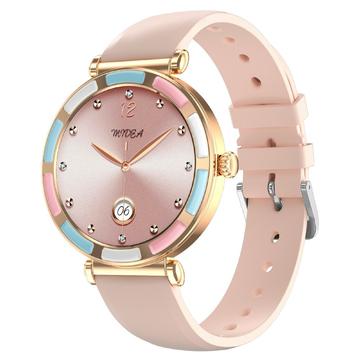 P61 P61 - Elegante Smartwatch für Damen - Gold / Rosa