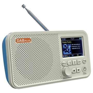 Tragbares Tragbares DAB Radio & Bluetooth Lautsprecher C10 - Weiß / Blau