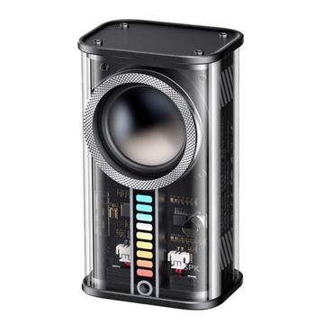 REMAX REMAX RB-M68 Clear Mecha Wireless Speaker Portable Mini 3D Subwoofer Bluetooth Lautsprecher - Schwarz