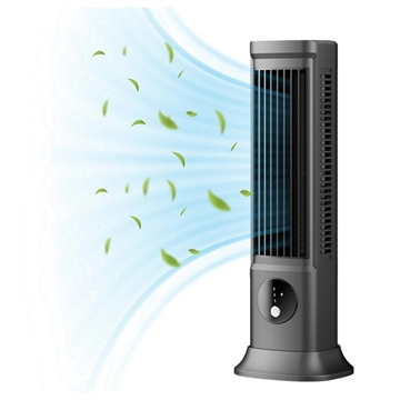 Wiederaufladbarer Wiederaufladbarer USB-C-Tischventilator - 3 Geschwindigkeitsstufen - Schwarz
