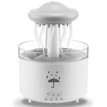 Rotierender Rotierender Quallen-Aromatherapie-Diffusor 300ml - 7-Farben-LED, ferngesteuerter Ultraschall-Luftbefeuchter
