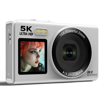 S150 S150 Pro 5K Dual-Screen Digitalkamera mit 32GB Speicherkarte - Weiß