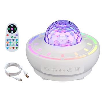SSL001-C SSL001-C Tragbare Sternenprojektorlampe und Bluetooth-Lautsprecher - Weiß