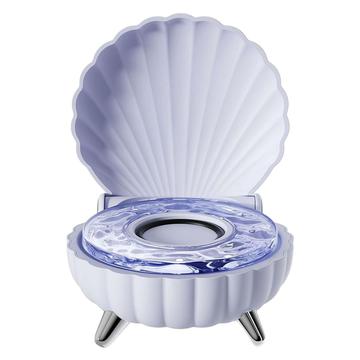 Bluetooth-Lautsprecher Bluetooth-Lautsprecher in Muschelform mit RGB-Umgebungsbeleuchtung - Blau