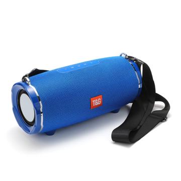 T&G T&G TG187 Tragbarer Bluetooth Lautsprecher mit Trageriemen - 30W - Blau
