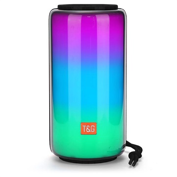 T&G T&G TG639 Stereo Bluetooth Lautsprecher mit RGB Lichtern - Schwarz