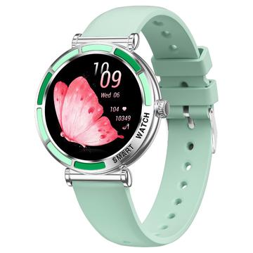 T9 T9 Smartwatch mit Herzfrequenzmesser für Damen - 1.27 - Silber