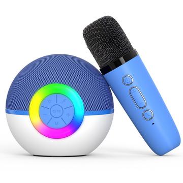 T97 T97 Kinder Karaoke-Mikrofon mit Bluetooth-Lautsprecher und Subwoofer - Blau