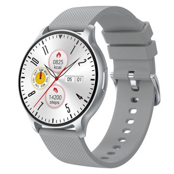 U23 U23 Ultra-Slim AMOLED Unisex-Smartwatch mit über 100 Sportmodi - Silber