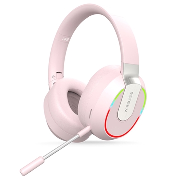 Drahtlose Drahtlose Gaming Headset L850 mit RGB-Licht - Rosa